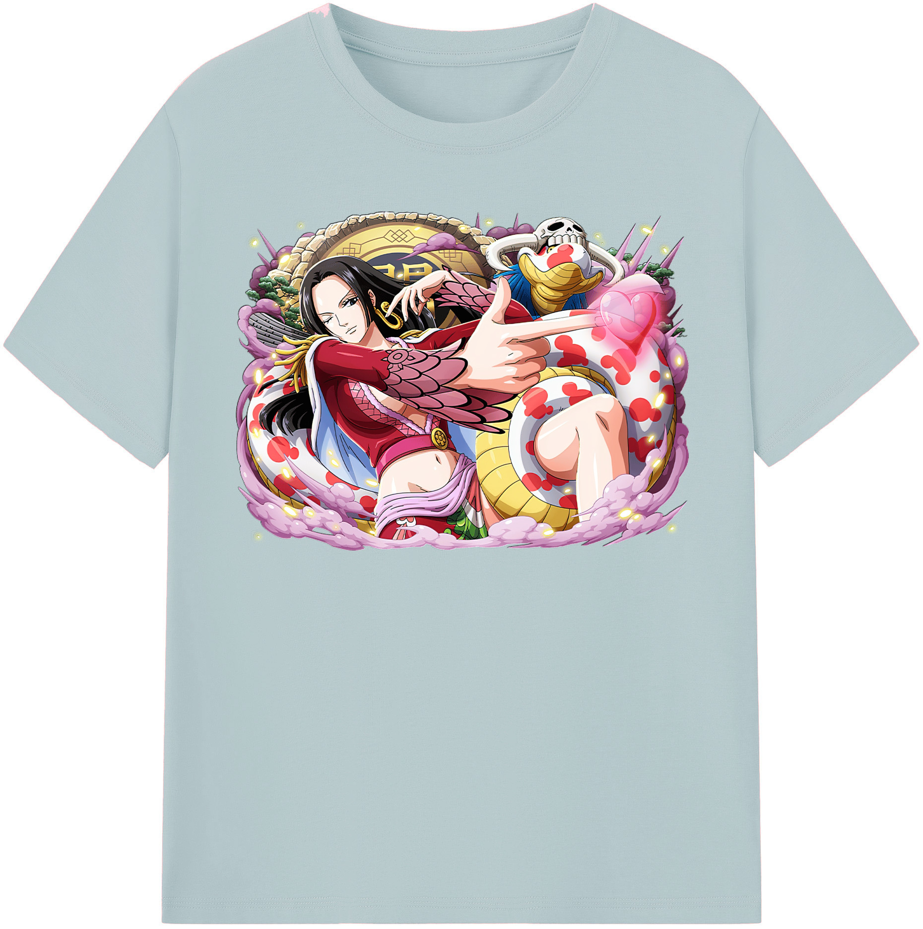 ワンピース ボア・ハンコック ONE PIECE Boa·Hancock 綿100％半袖Tシャツ（フロントプリント）